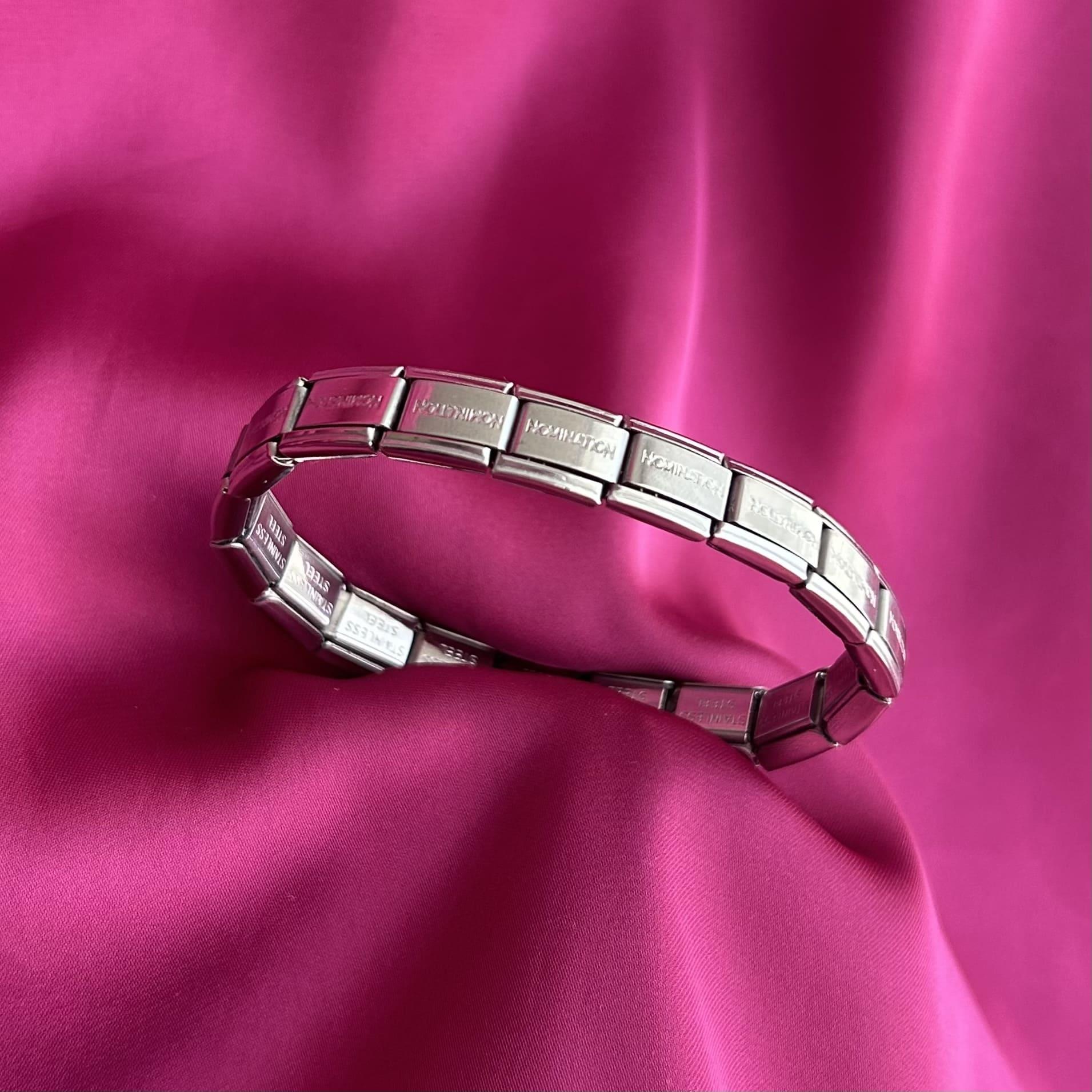 Yazılı Charm Çelik Bileklik