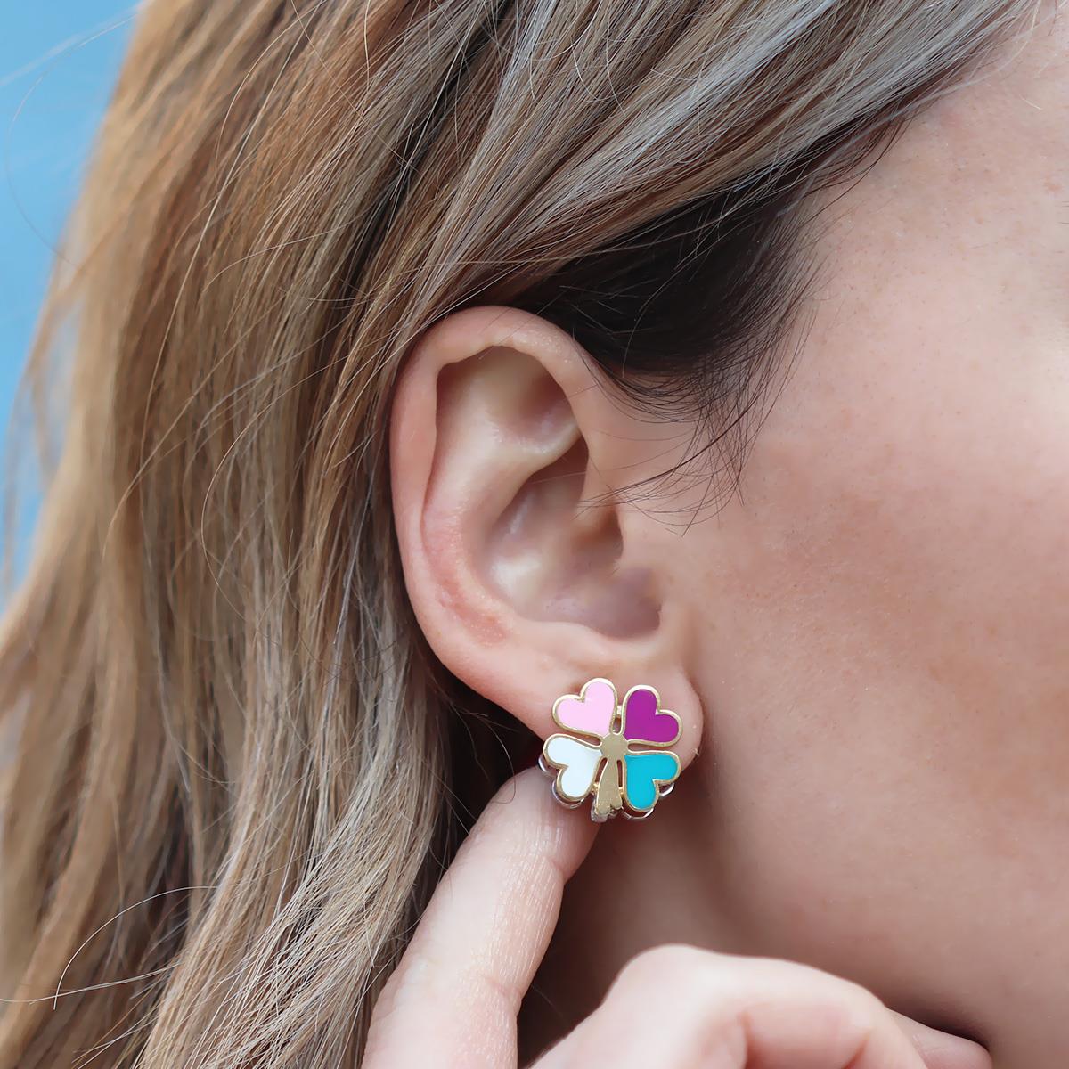 Yonca Gümüş Küpe