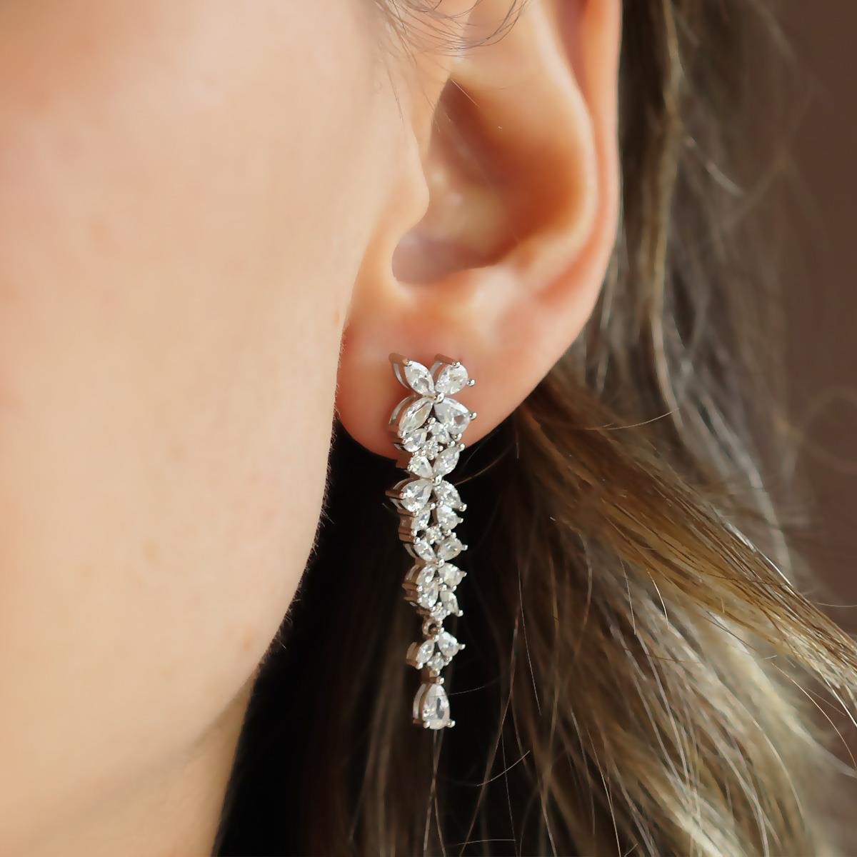 Çiçek Zirkon Taşlı Su Yolu Set