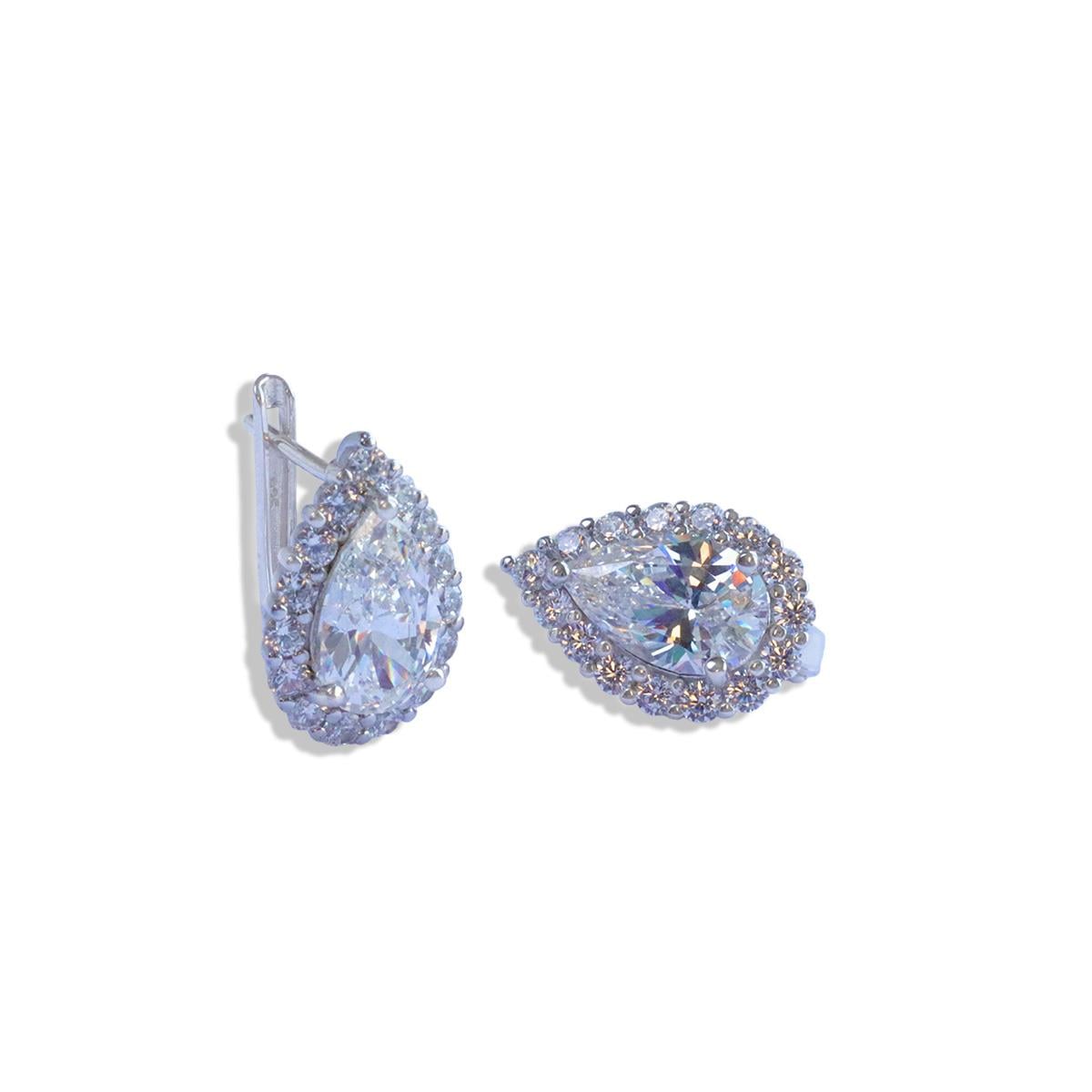 Damla Taşlı Sky Diamond Gümüş Küpe