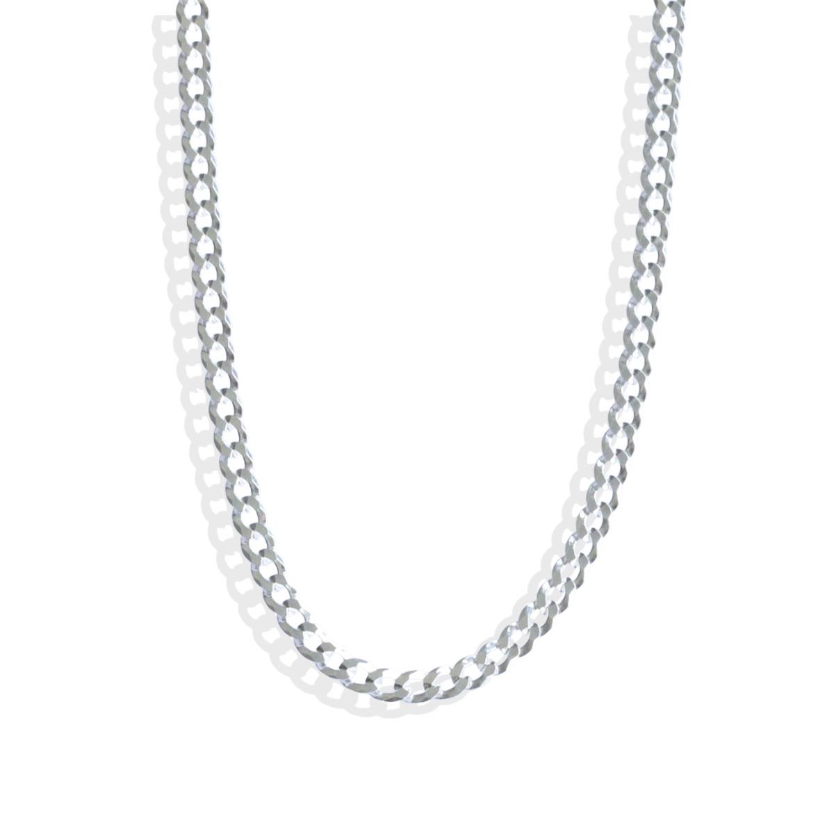 Elips Gurmet 5mm 60cm Gümüş Erkek Zincir