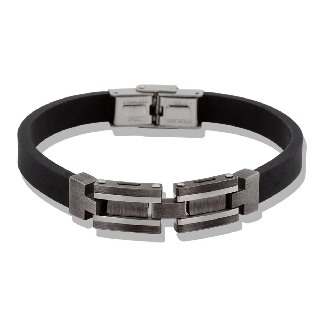 Erkek Deri Çelik Bileklik