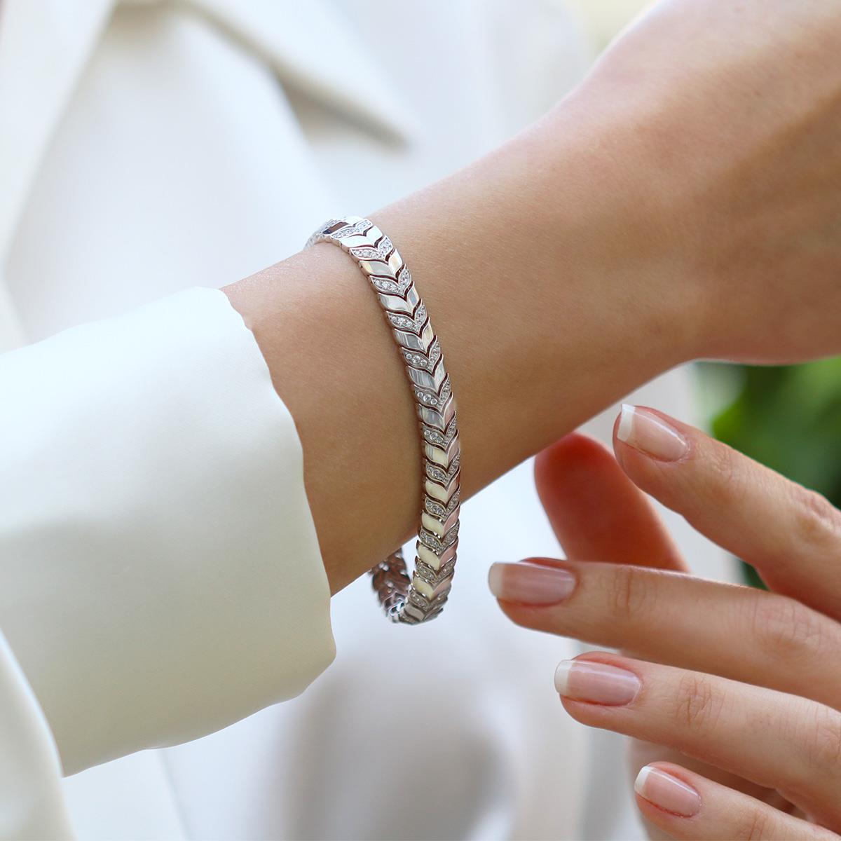 Fizyon Başak Gümüş Bileklik