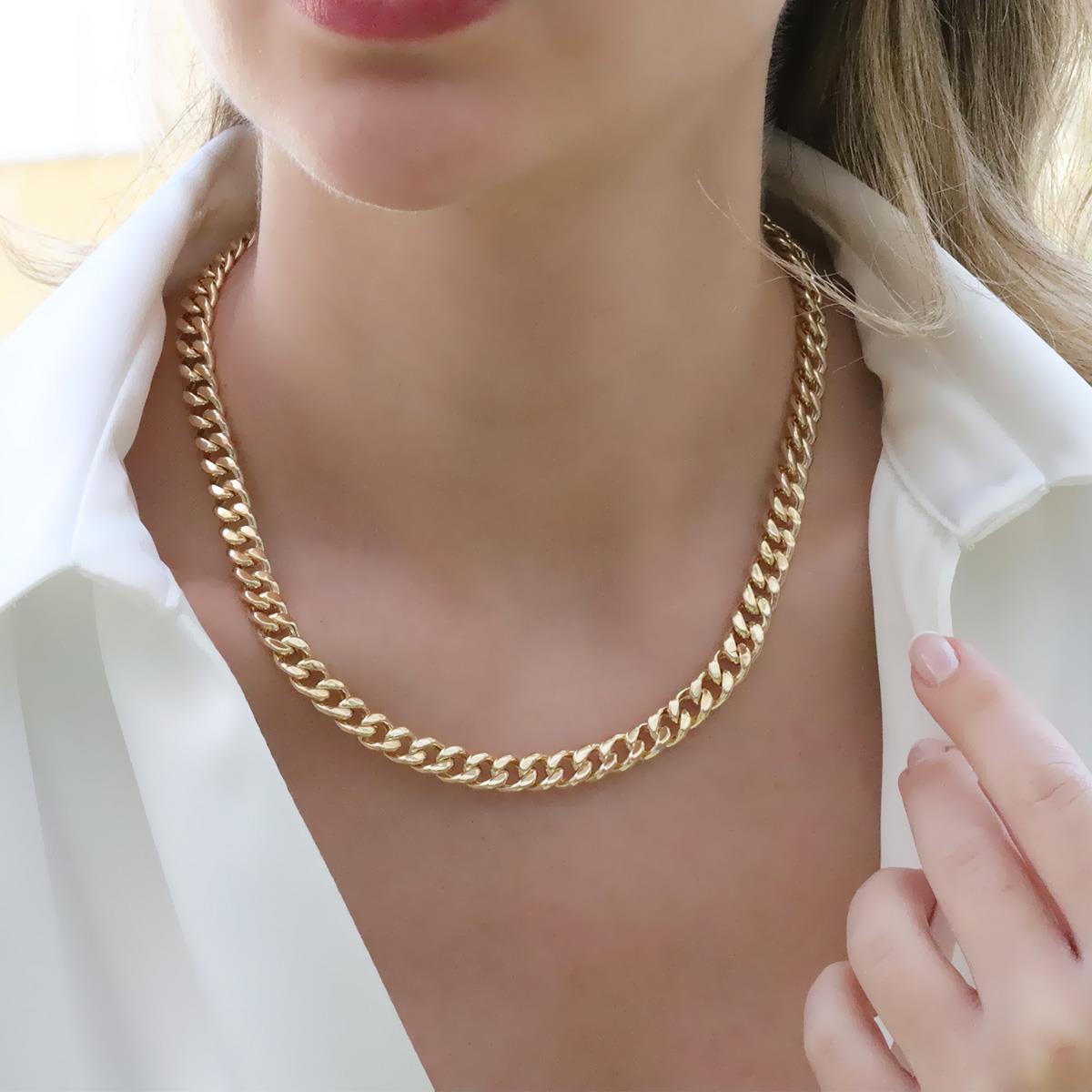 Gurmet Gold Kaplama Gümüş Zincir