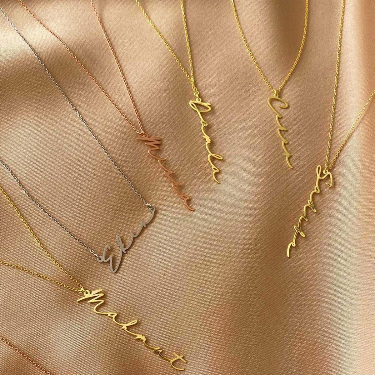 İmza Kişiye Özel Gümüş Kolye 