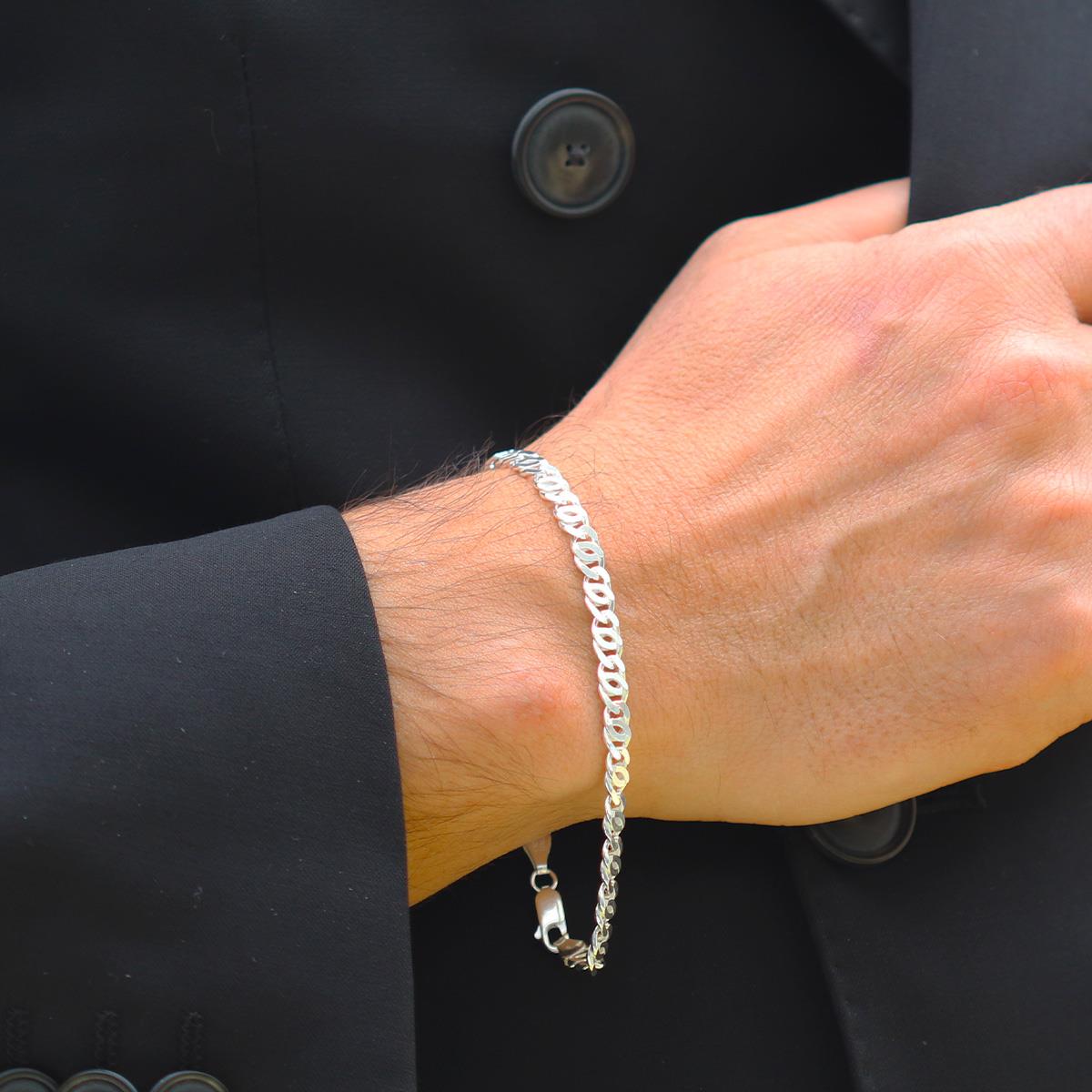 Kaplangözü 5mm Gümüş Erkek Bileklik