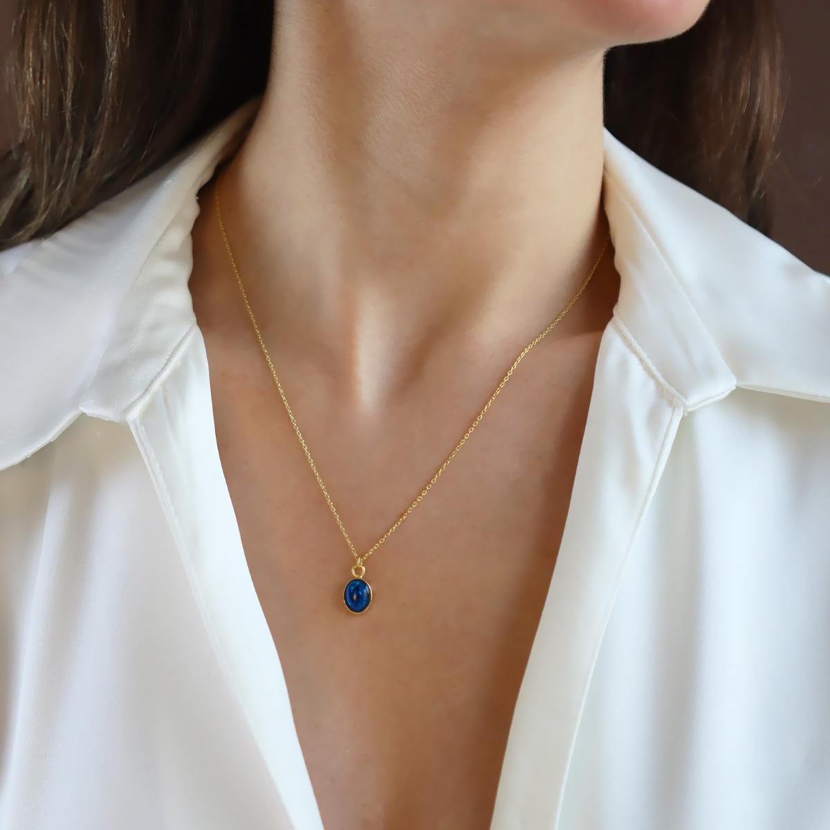 Labradorit Gold Kaplama Doğaltaş Gümüş Set 