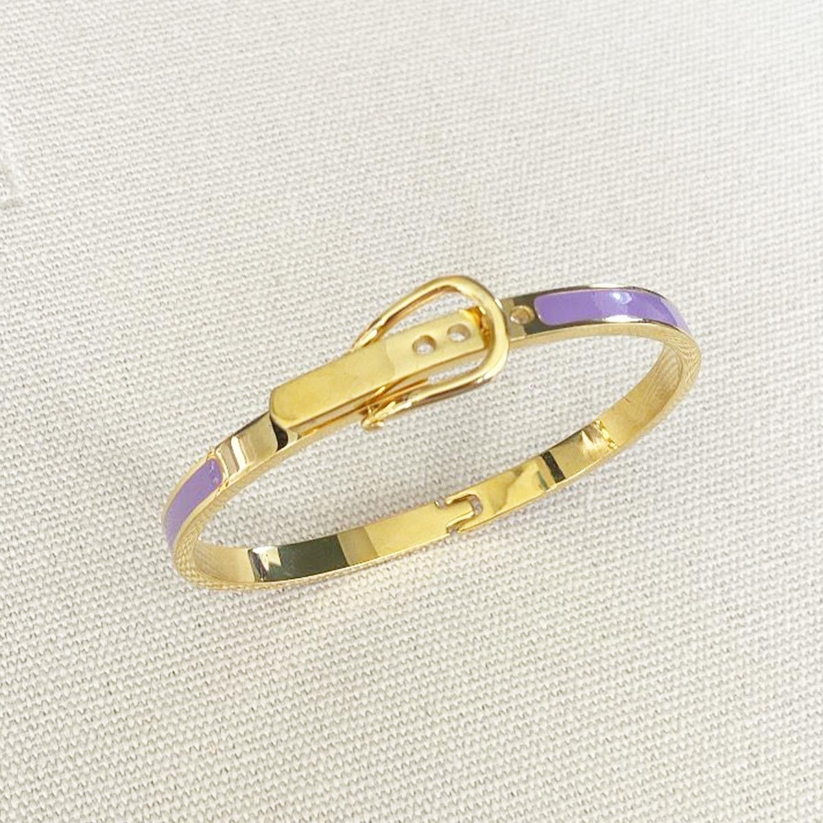 Mineli Rose Gold İkili Çelik Kelepçe