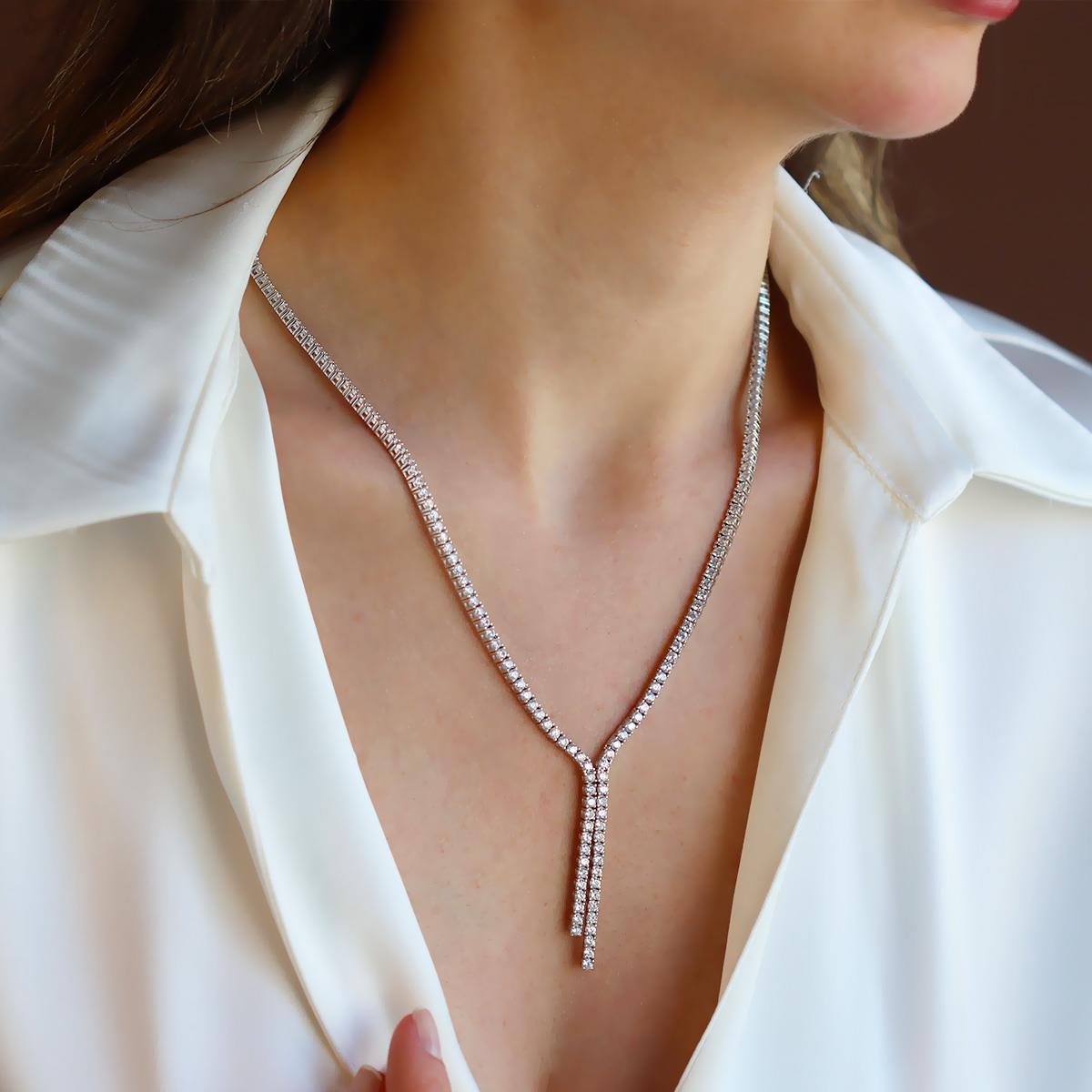 Sarkıt Su Yolu 2,5mm Gümüş Kolye