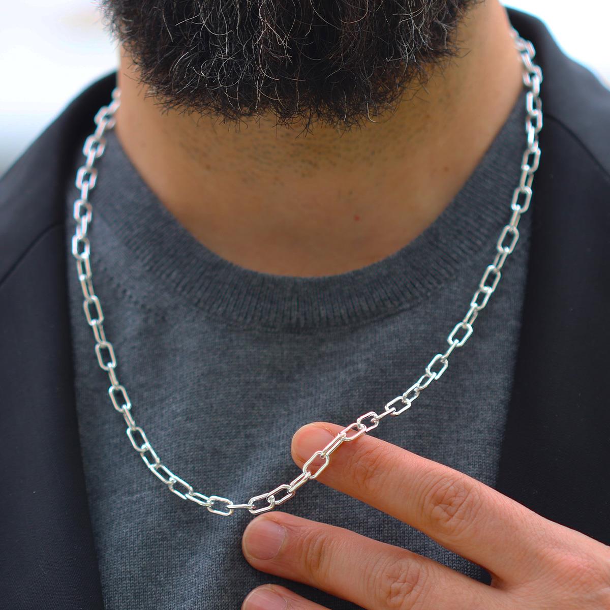 Trend Model 5mm 60cm Gümüş Zincir