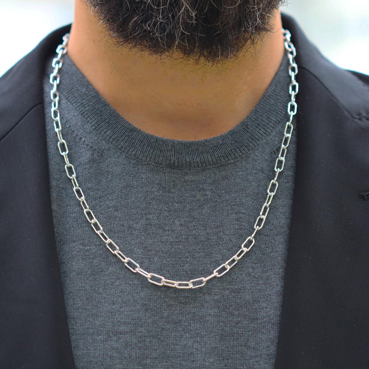 Trend Model 5mm 60cm Gümüş Zincir