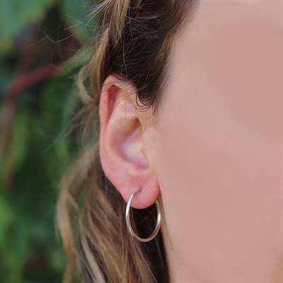 2,5 cm Gümüş Halka Küpe