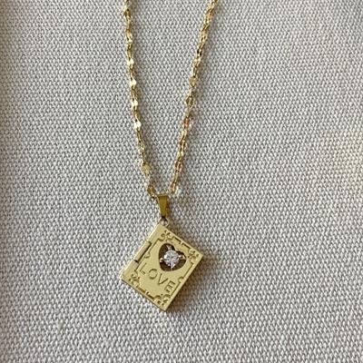 2li Kelepçe Gold Kolye Set