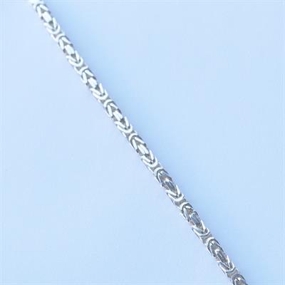 5mm Kral Modeli Oksitsiz Gümüş Erkek Bilekliği