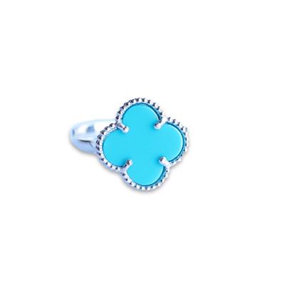 Alhambra Model Mavi Mine Taşlı Gümüş Yüzük