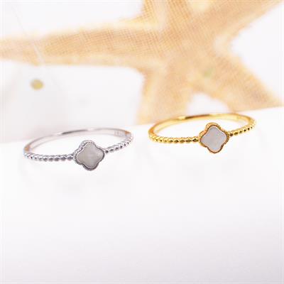 Alhmbra Gold Kaplama Minimal Gümüş Yüzük