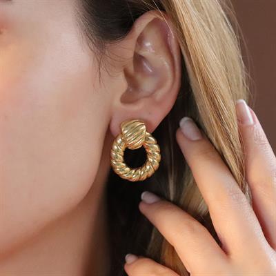 Bombshell Gümüş Küpe