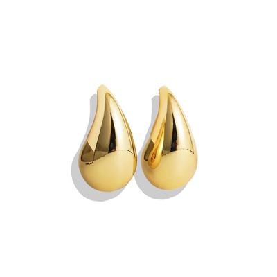 Bottega Damla Gold Kaplama Gümüş Küpe