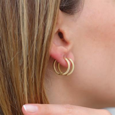 Burgu 1,5cm Gümüş Halka Küpe