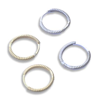 Burgu 1,5cm Gümüş Halka Küpe