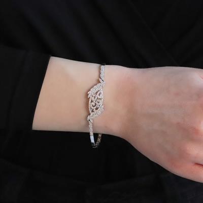 Cuture Model Zirkon Taşlı Gümüş Gerdanlık Set