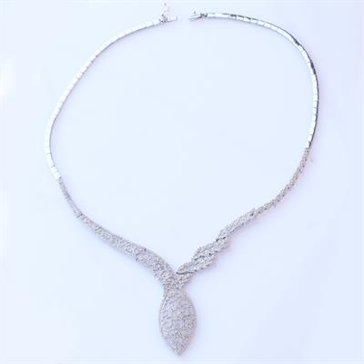 Cuture Model Zirkon Taşlı Gümüş Gerdanlık