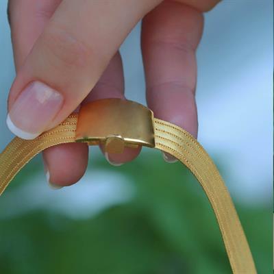 Dorika 925 Ayar Gümüş Gold Kaplama Trabzon Gerdanlık