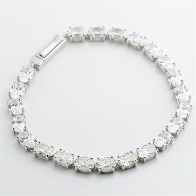 Elips Su Yolu Sky Diamond Gümüş Bileklik