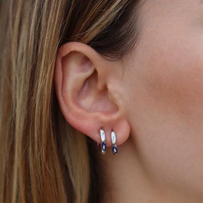 Fortuna Modeli 1,5cm Halka Gümüş Küpe