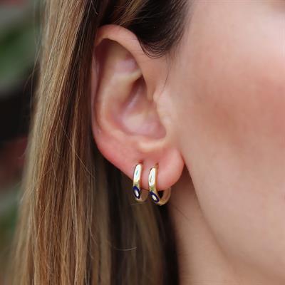 Fortuna Modeli 1,5cm Halka Gümüş Küpe