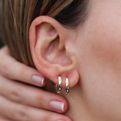 Fortuna Modeli 1,5cm Halka Gümüş Küpe