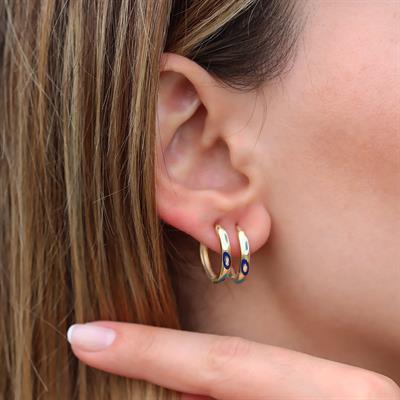 Fortuna Modeli 2cm Halka Gümüş Küpe