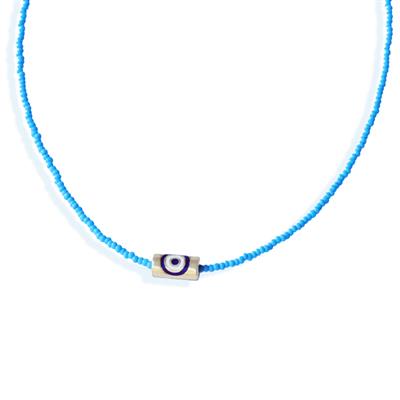 Fortuna Modeli Turkuaz Doğaltaş Gümüş Kolye