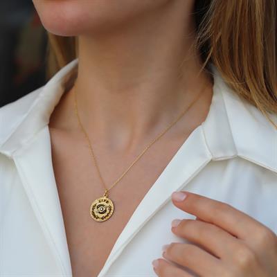 Gaian Life Gold Kaplama Gümüş Kolye