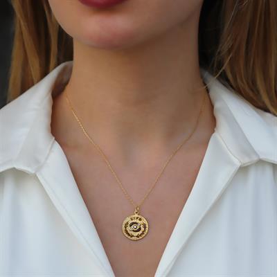 Gaian Life Gold Kaplama Gümüş Kolye