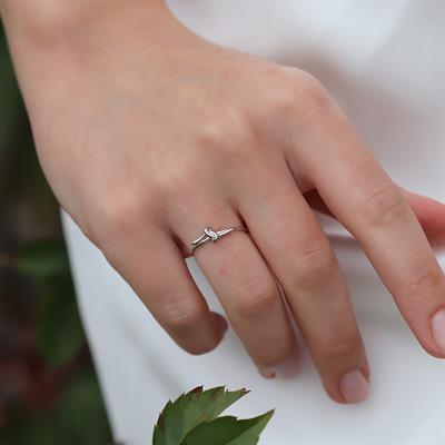 Gönül Bağı Minimal Gümüş Yüzük