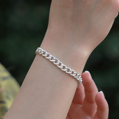 Gurmet Model Gümüş Zincir Bileklik