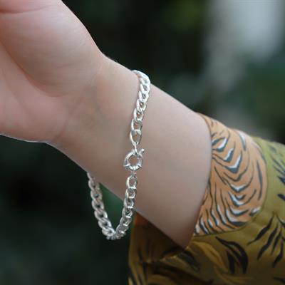Gurmet Model Gümüş Zincir Bileklik