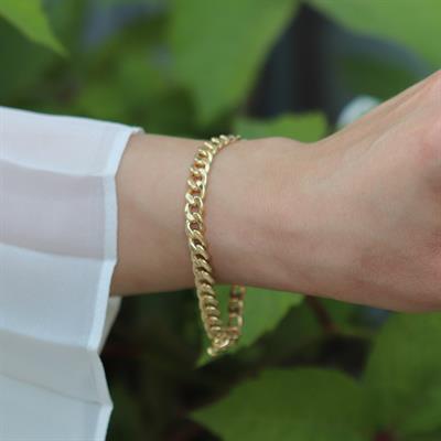 Gurmet Modeli Gold Kaplama Hallow Bileklik
