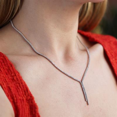 İnce Sarkıt Su Yolu Gümüş Set