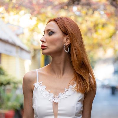 İnci Halka Gümüş Küpe