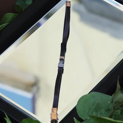 Kahverengi Rose Deri Çelik Bileklik