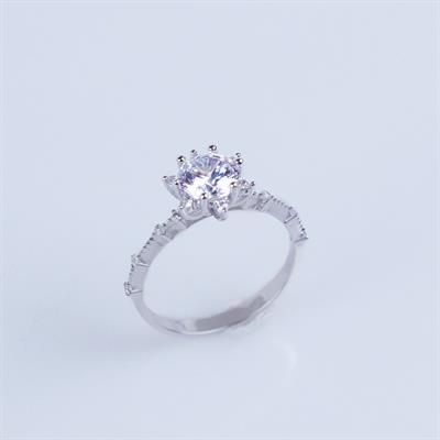 Lotus Çiçeği Gümüş Yüzük