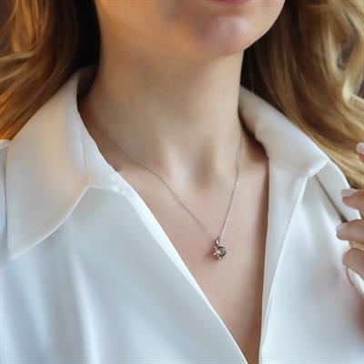 Lotus Çiçeği Zultanit Taşlı Gümüş Set