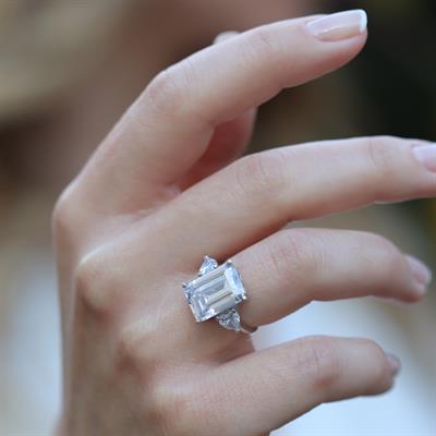 Mega Baget Taşlı STarlight Diamond Gümüş Yüzük