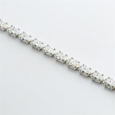 Mini Elips Su Yolu Sky Diamond Gümüş Bileklik