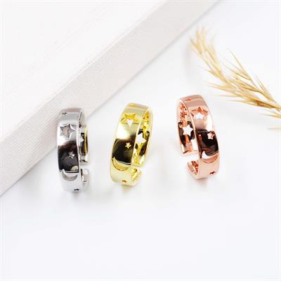 Moon Gümüş Minimal Yüzük