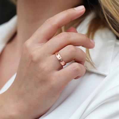 Moon Gümüş Minimal Yüzük