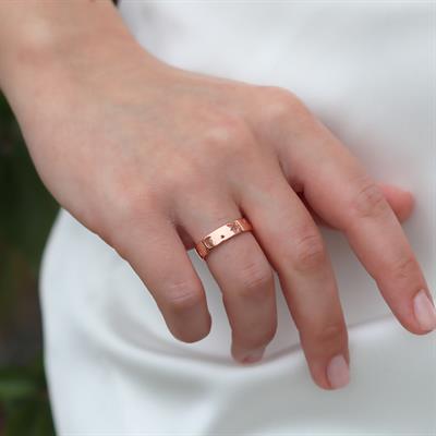 Moon Gümüş Minimal Yüzük