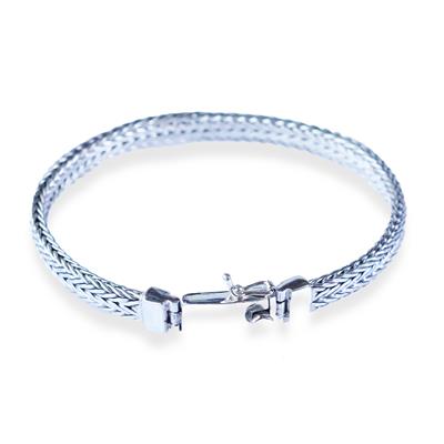 Oksitli Tilki Kuyruğu Gümüş Bileklik